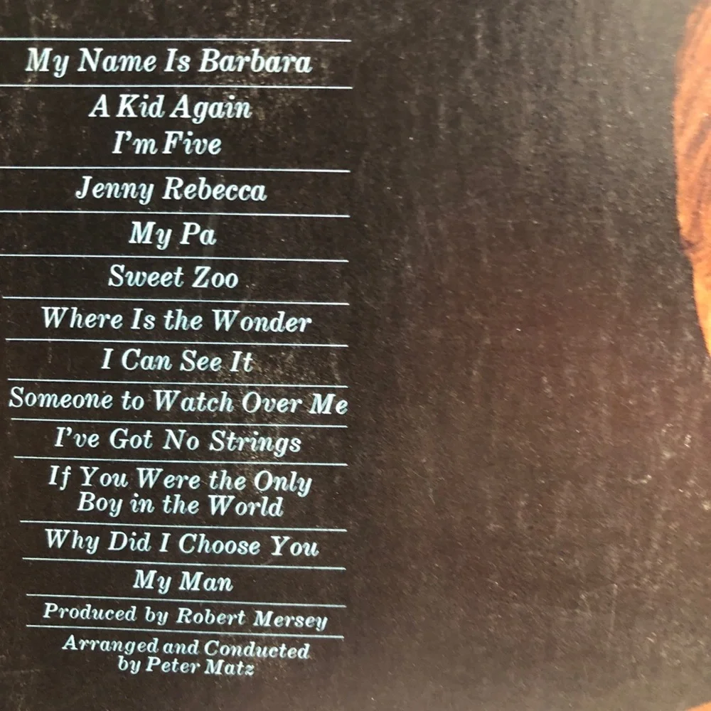 BARBARA STREISAND My name is Barbara Streisand, Album 1965 - Picture 3 of 4
